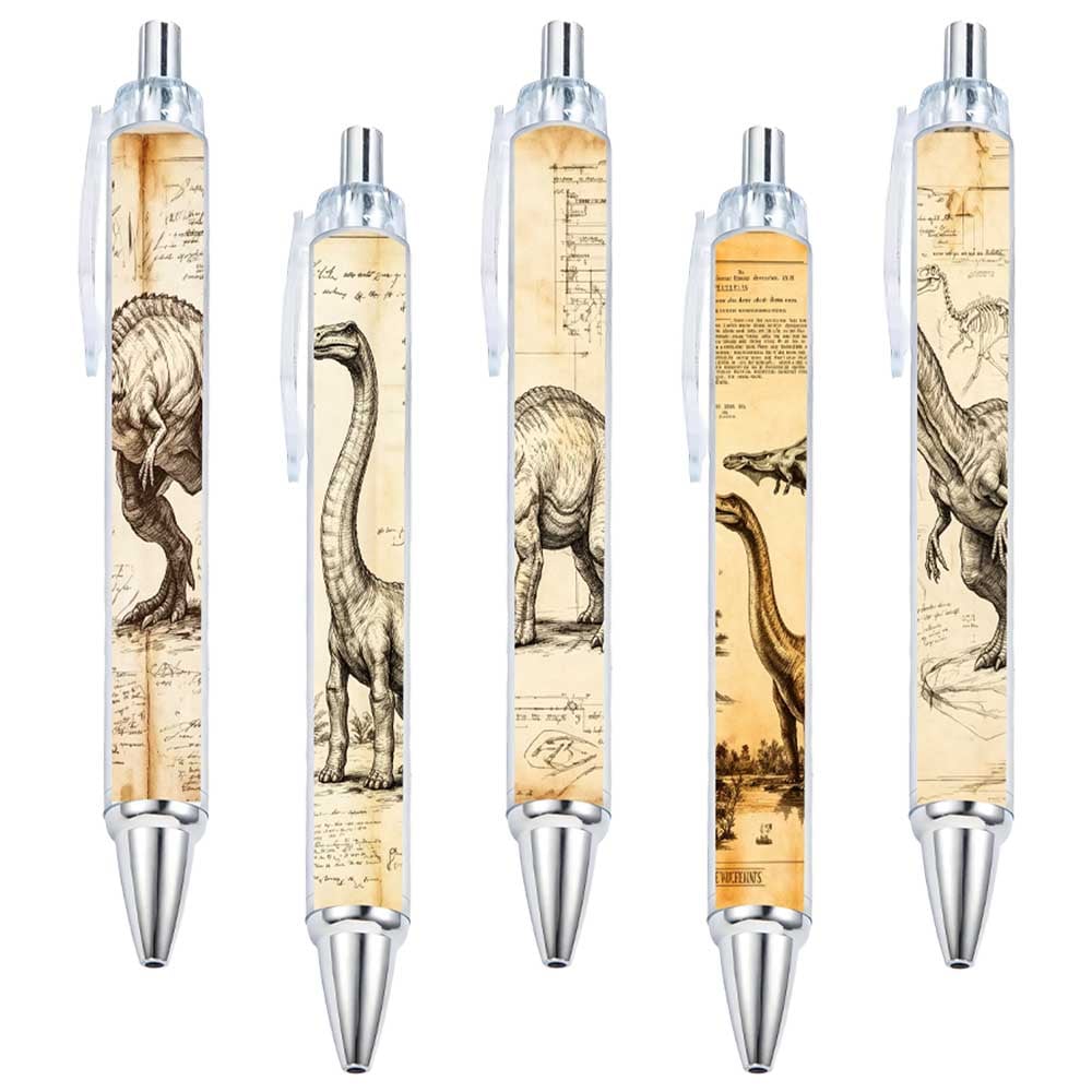Dinosaur Fossil Sketch Gel Pens