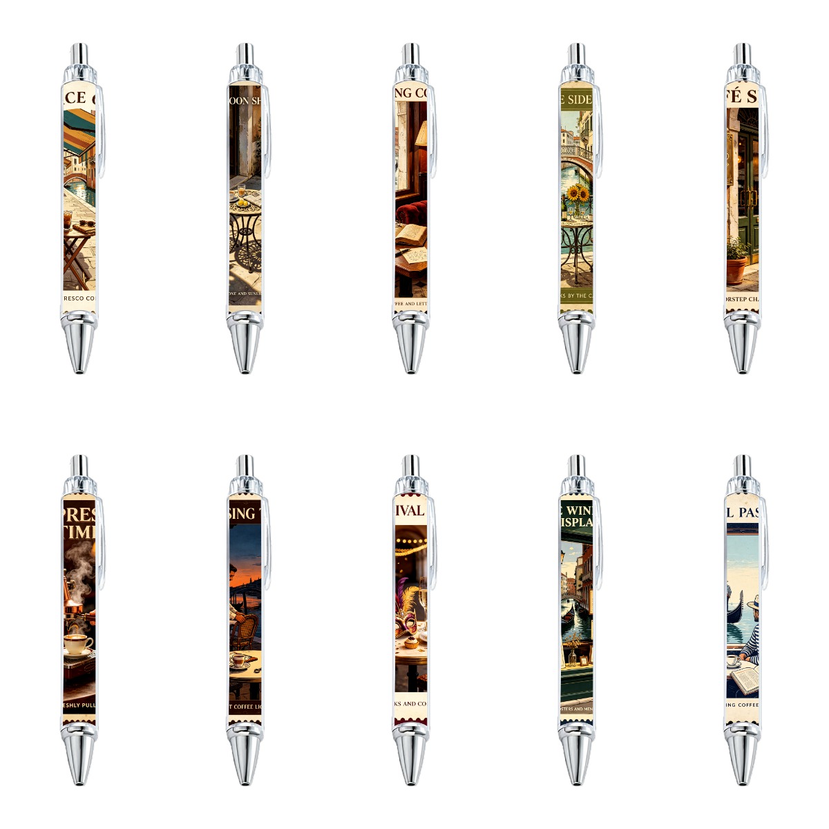 Venetian Vista Gel Pens - 10-Pack