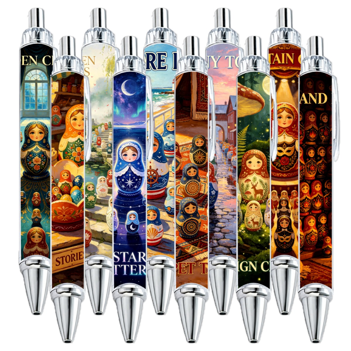 Matryoshka Art Pens - 10-Pack