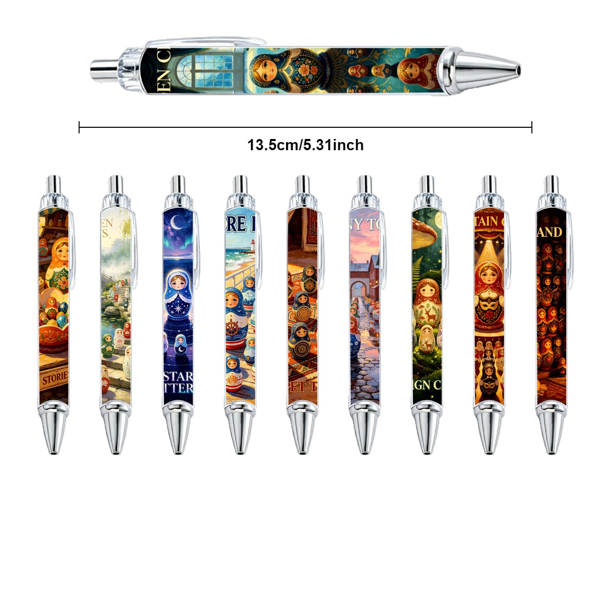 Matryoshka Art Pens - 10-Pack