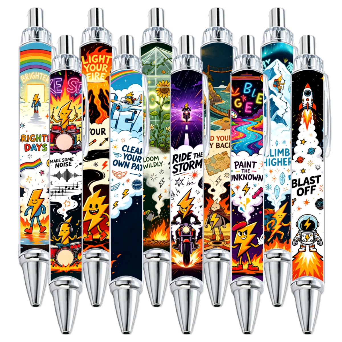 Graffiti Gel Pens - 10-Pack