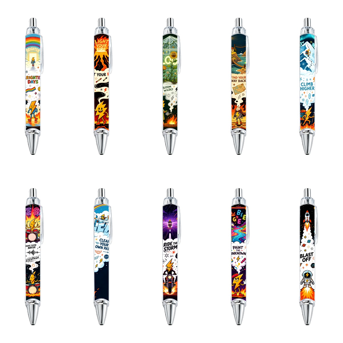 Graffiti Gel Pens - 10-Pack