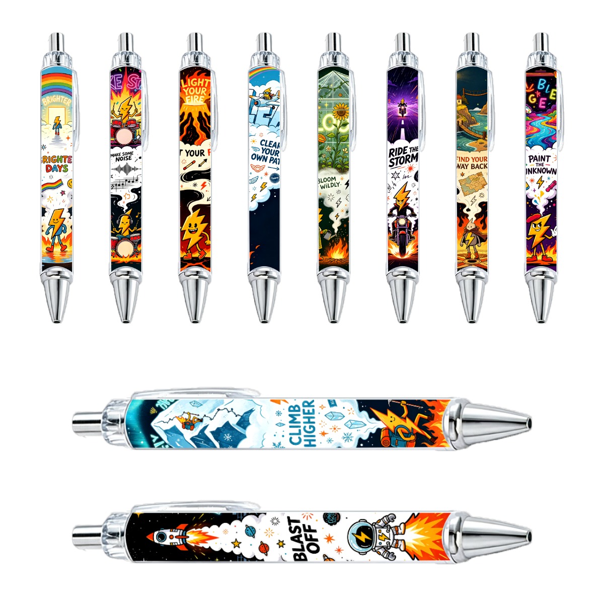 Graffiti Gel Pens - 10-Pack