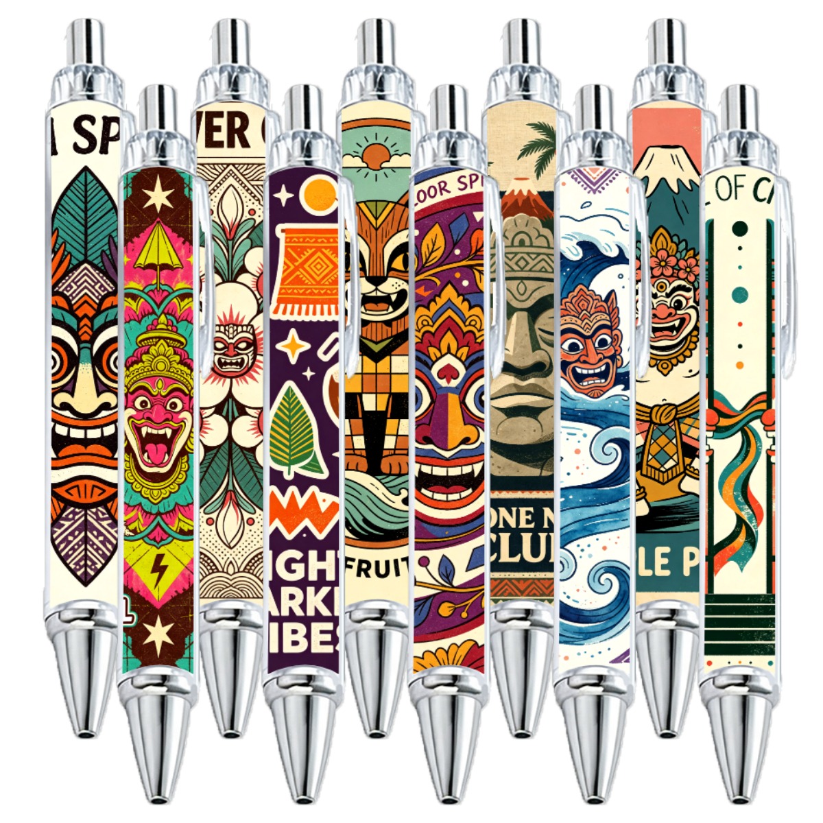 Tropical Island Art Gel Pen - 10-Pack