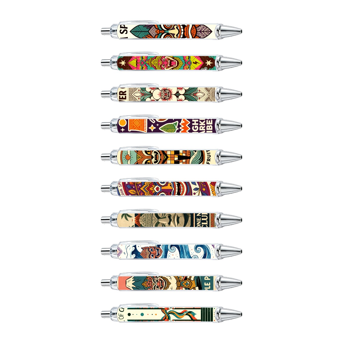 Tropical Island Art Gel Pen - 10-Pack