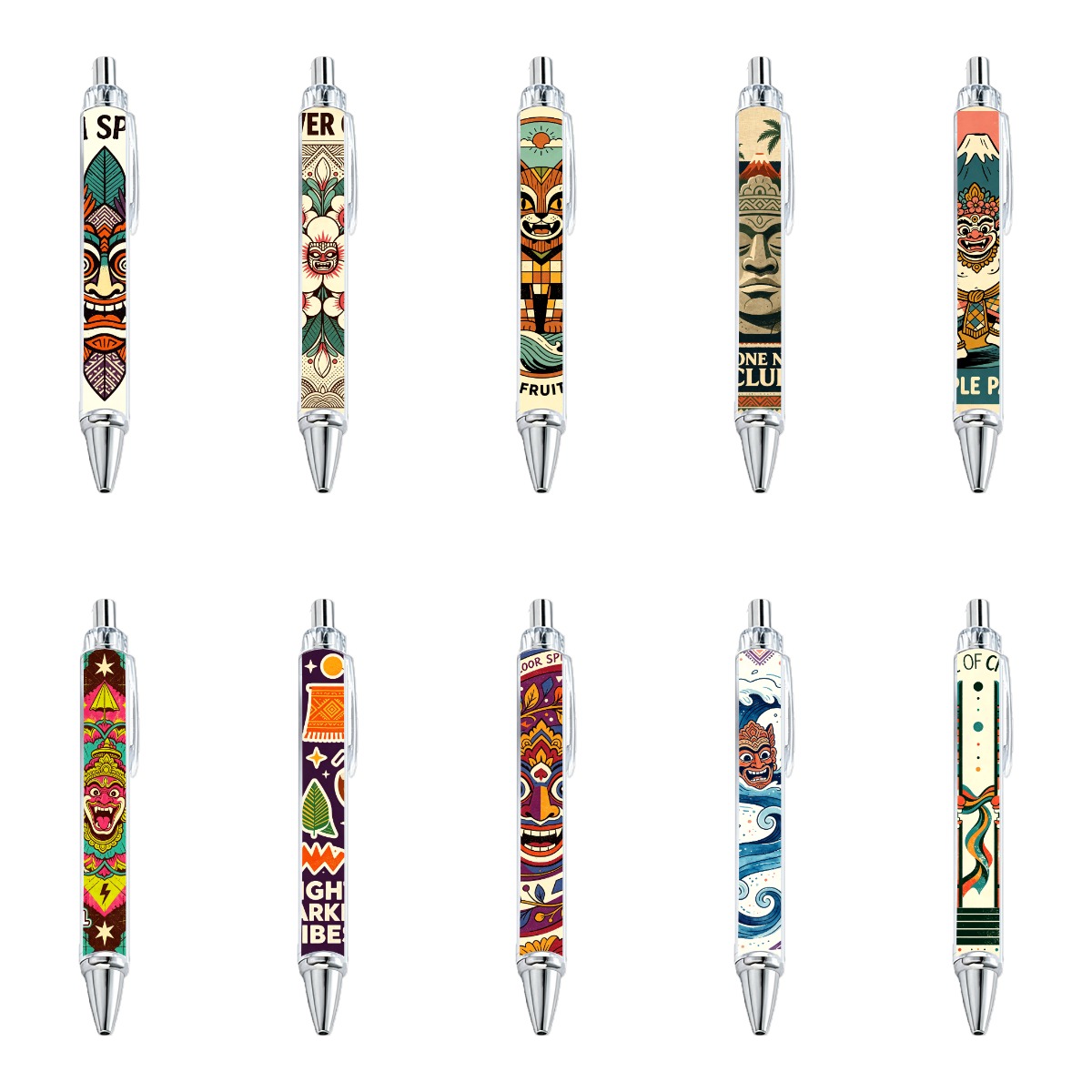 Tropical Island Art Gel Pen - 10-Pack