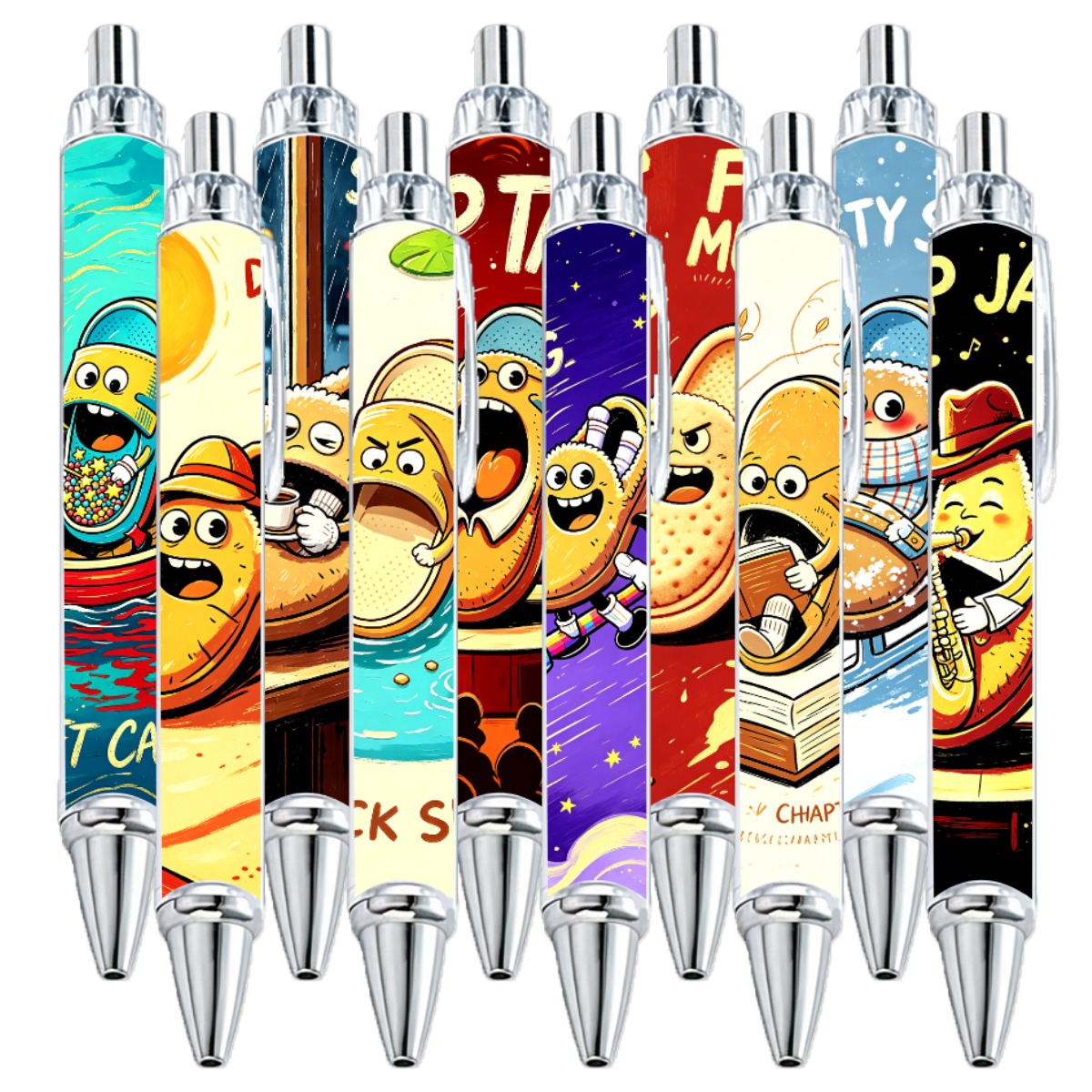 Slipper Character Gel Pens - 10-Pack