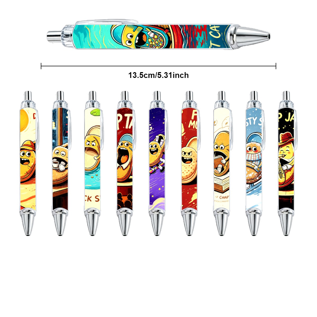 Slipper Character Gel Pens - 10-Pack