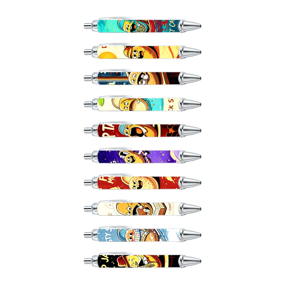 Slipper Character Gel Pens - 10-Pack