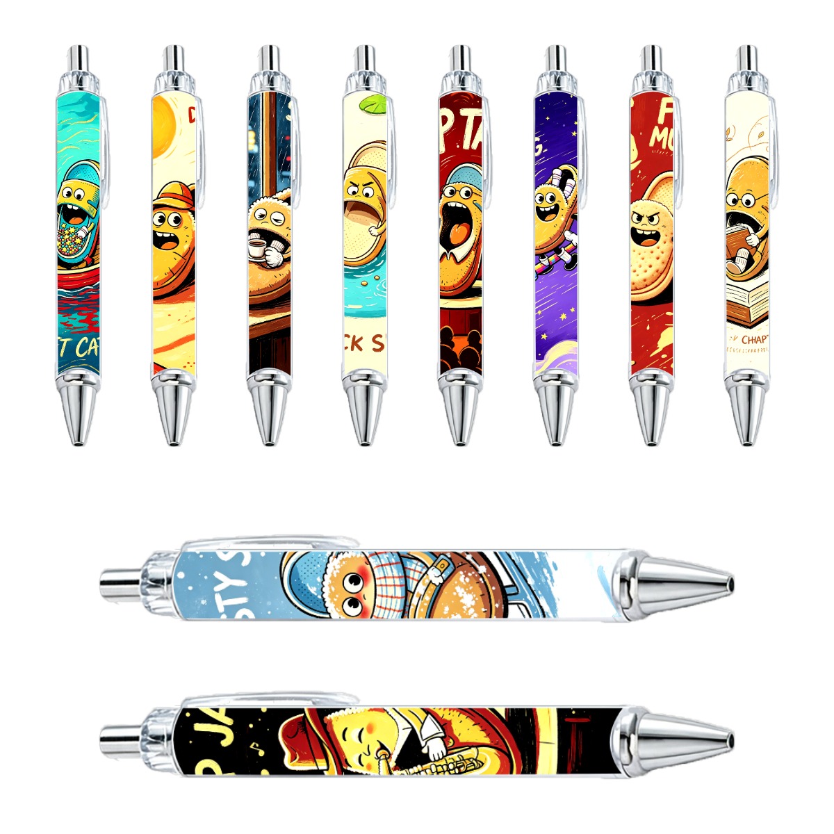 Slipper Character Gel Pens - 10-Pack