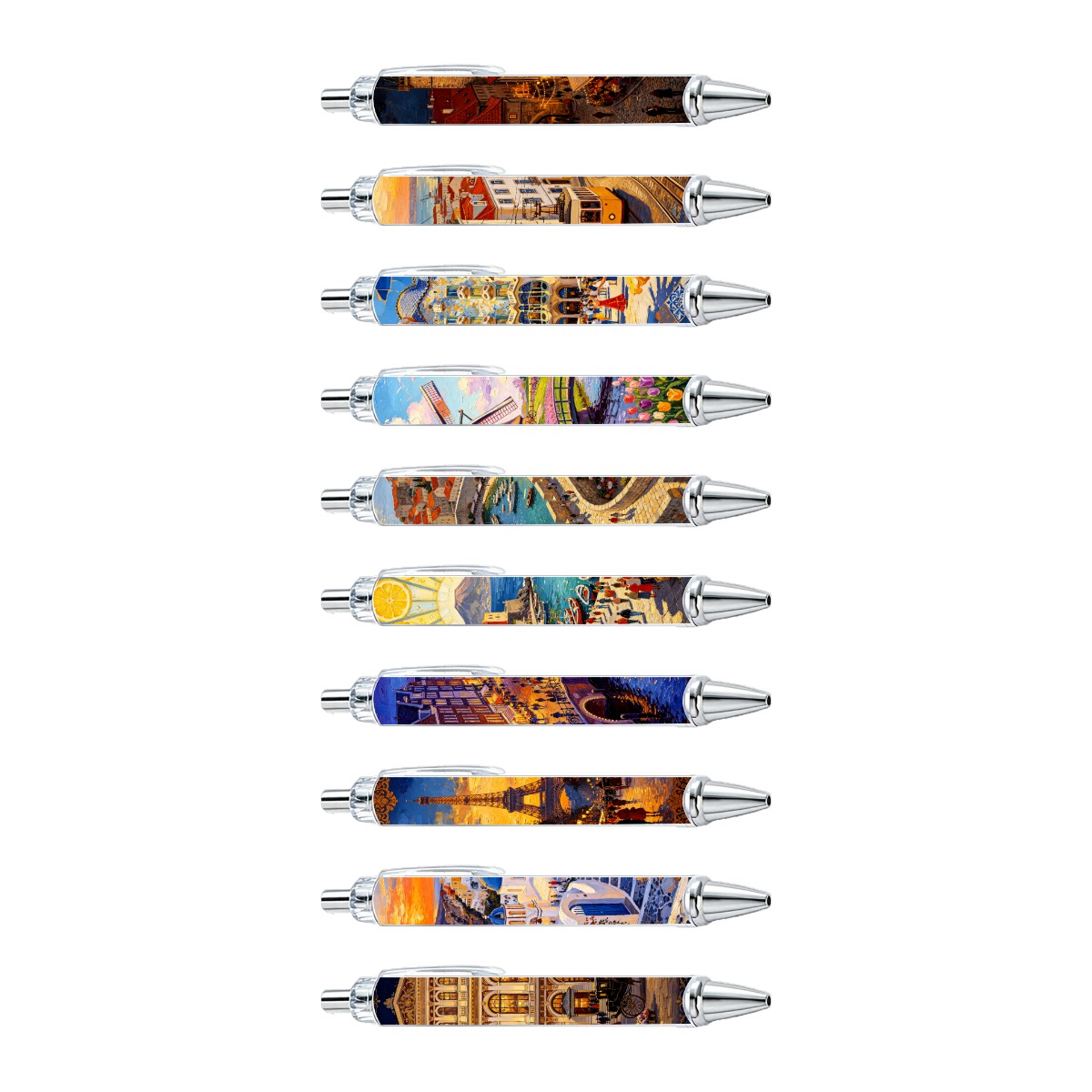 European Cityscape Mechanical Pencils - 10-Pack