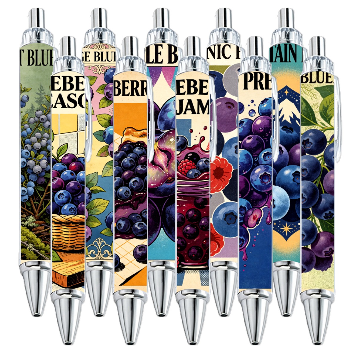 Blueberry Art Gel Pens - 10-Pack