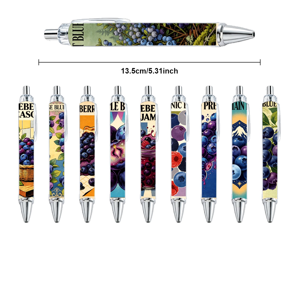 Blueberry Art Gel Pens - 10-Pack