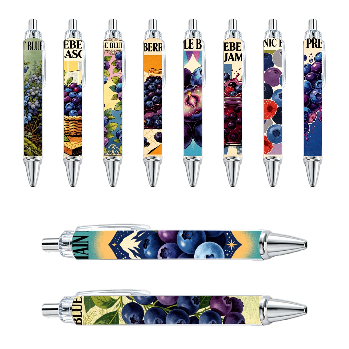 Blueberry Art Gel Pens - 10-Pack