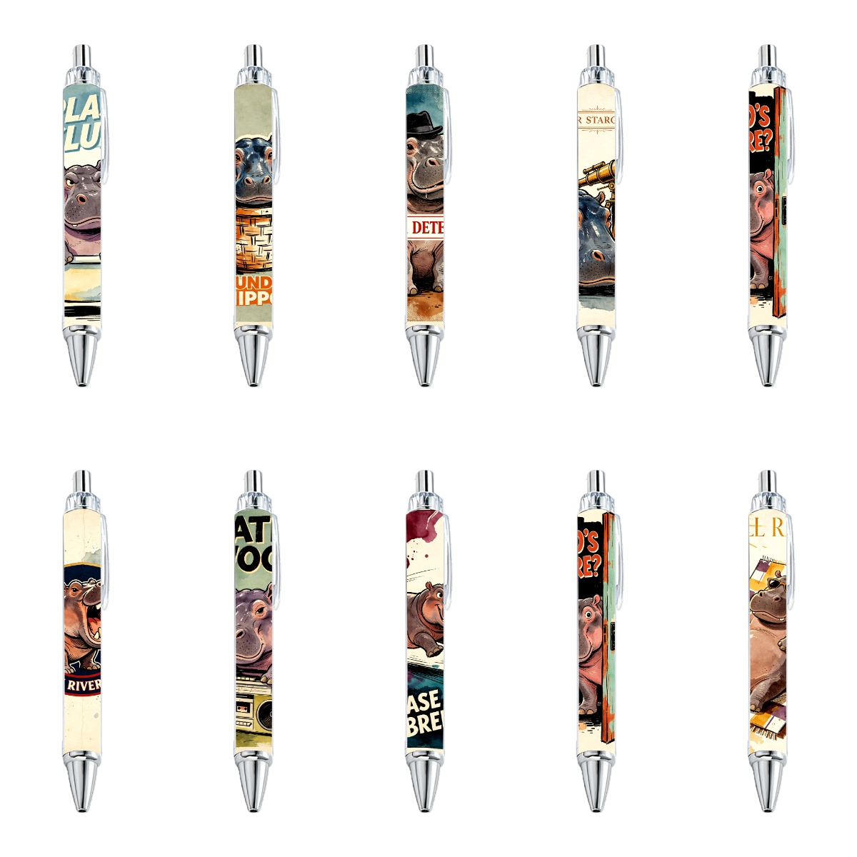 Hippo Gel Pens