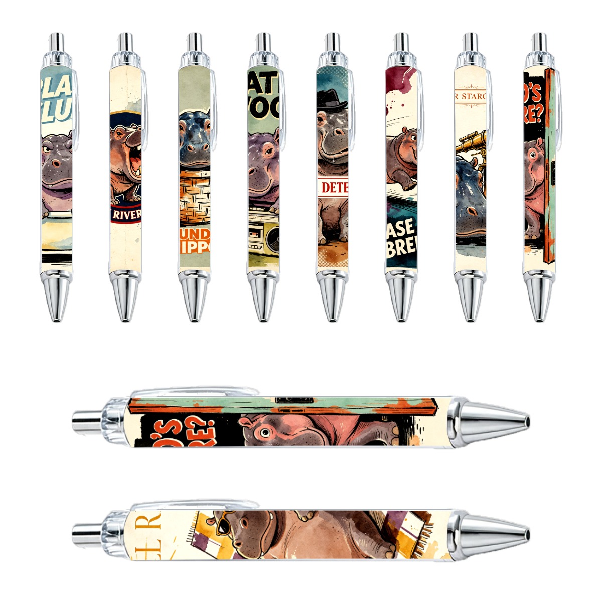 Hippo Gel Pens