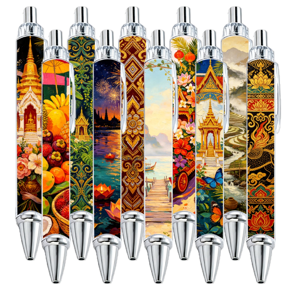 Southeast Asian Art Mechanical Pencils - 10-Pack