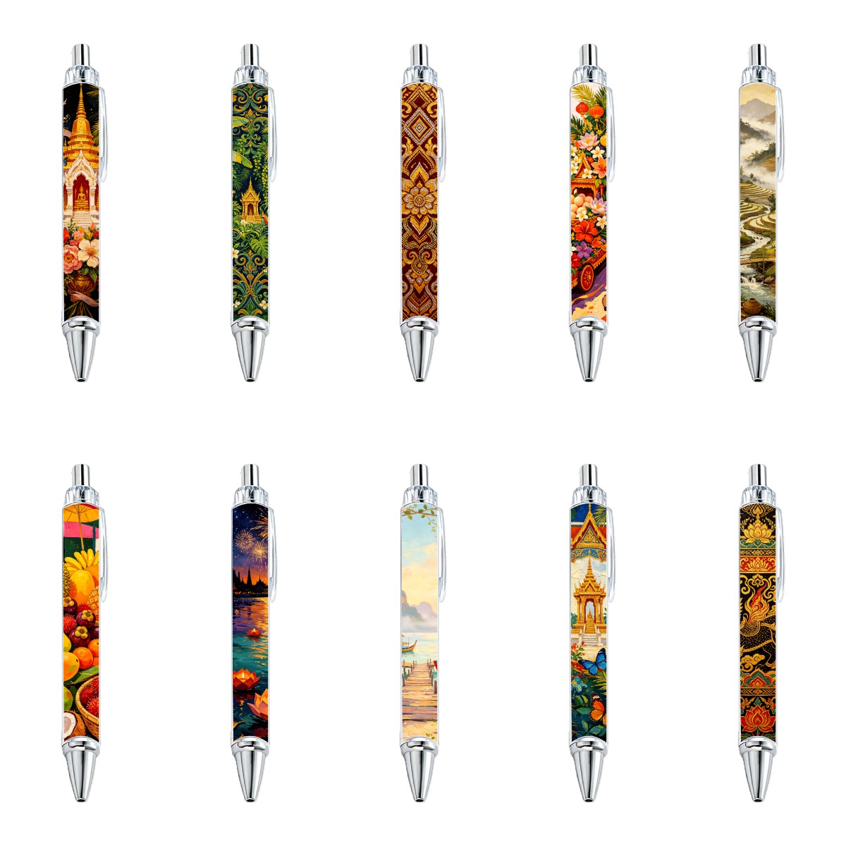 Southeast Asian Art Mechanical Pencils - 10-Pack