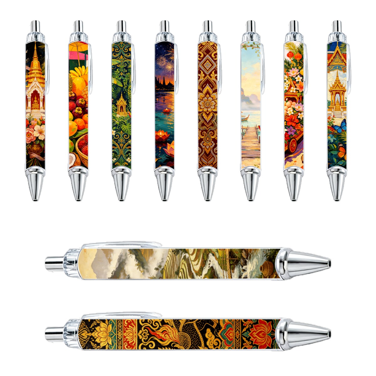 Southeast Asian Art Mechanical Pencils - 10-Pack