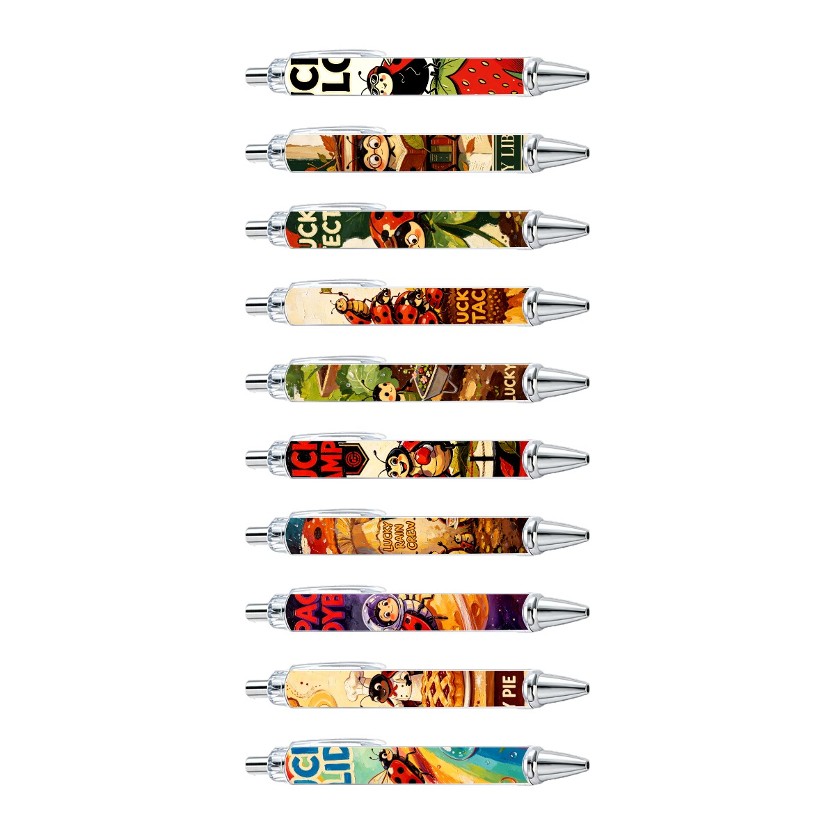 Ladybug Gel Pens - 10-Pack