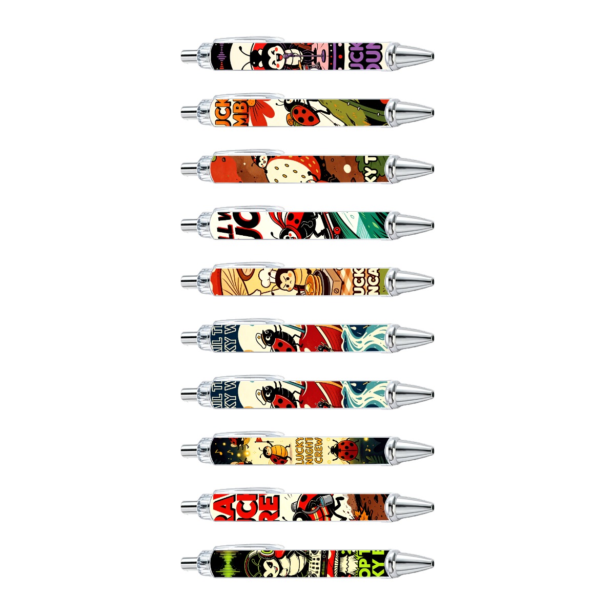 Ladybug Art Gel Pens - 10-Pack