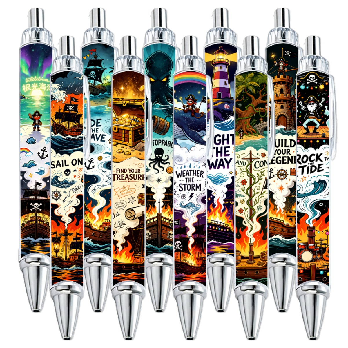 Pirate Adventure Mechanical Pencils - 10-Pack