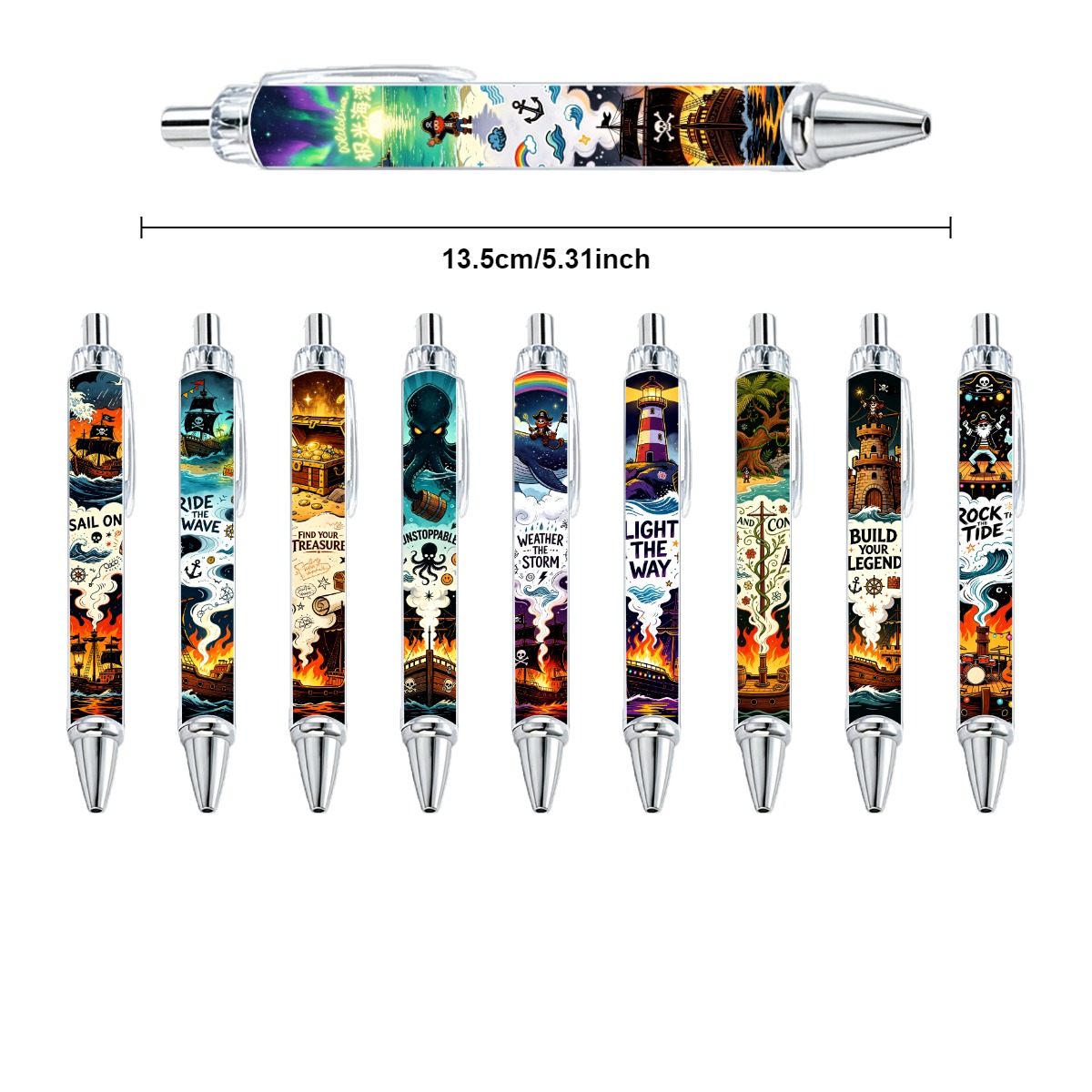 Pirate Adventure Mechanical Pencils - 10-Pack