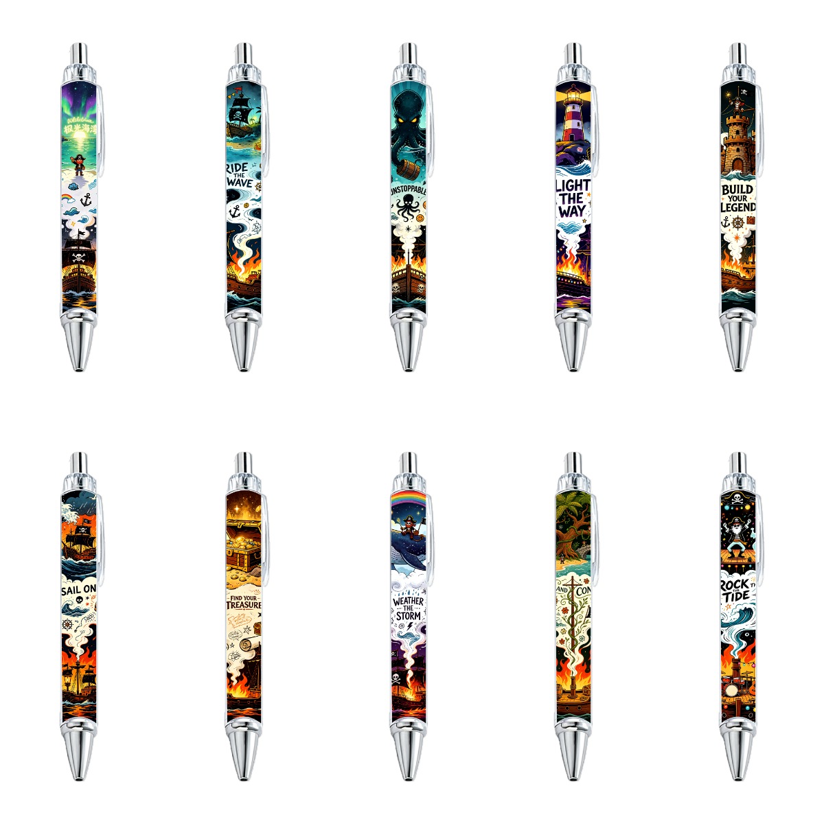 Pirate Adventure Mechanical Pencils - 10-Pack