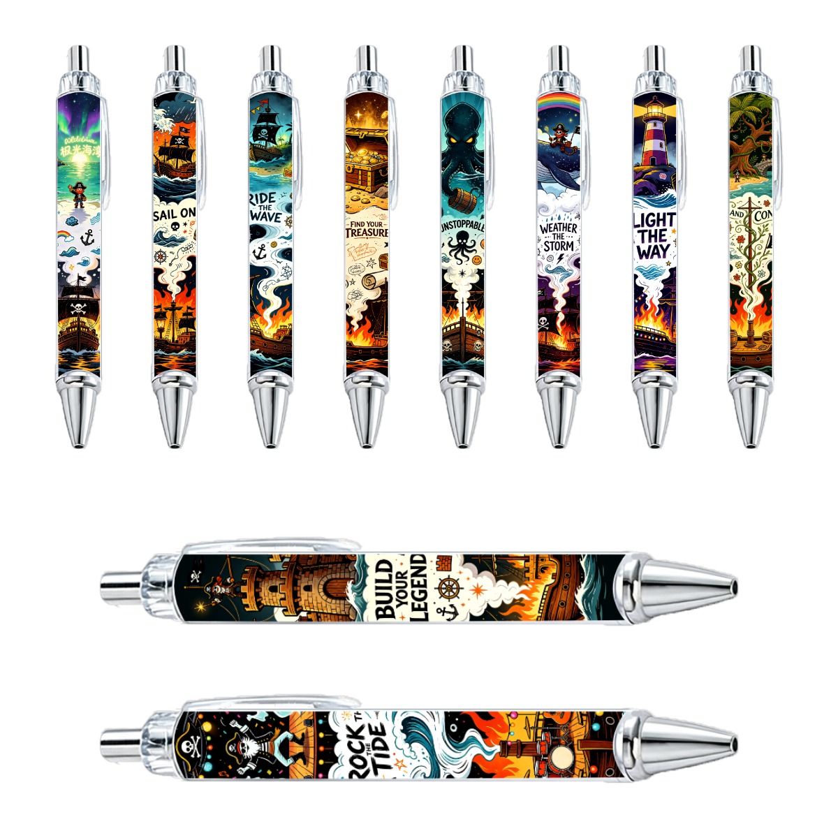 Pirate Adventure Mechanical Pencils - 10-Pack