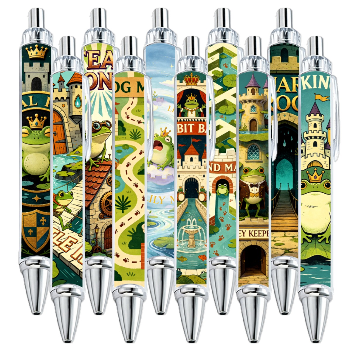 Frog Prince Gel Pens - 10-Pack