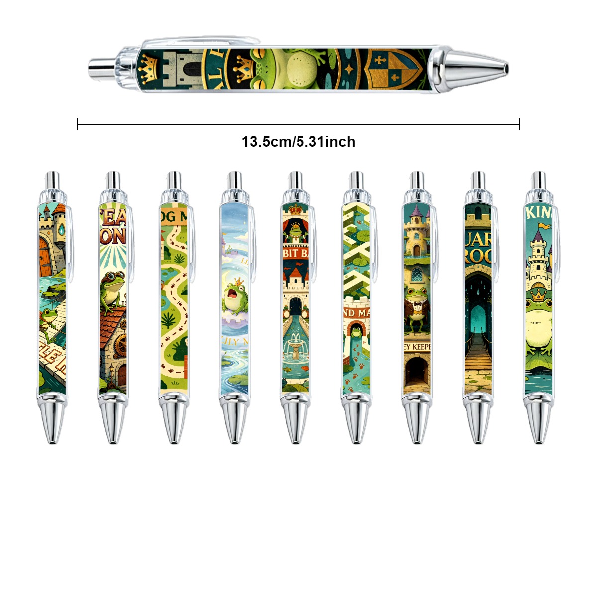 Frog Prince Gel Pens - 10-Pack