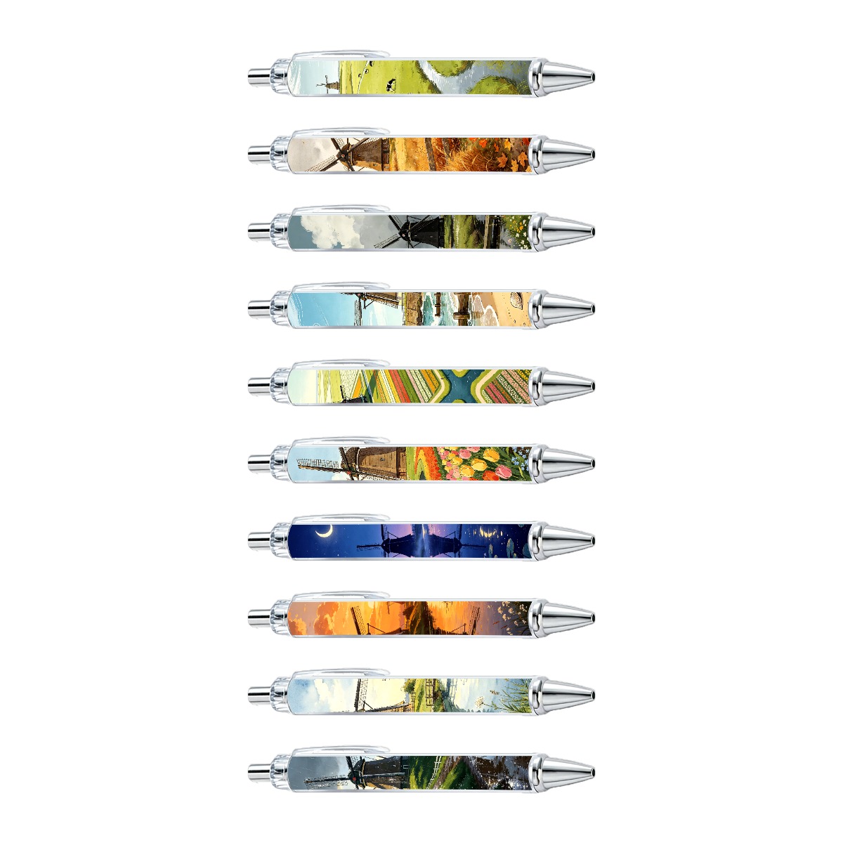 Windmill Landscape Gel Pens - 10-Pack