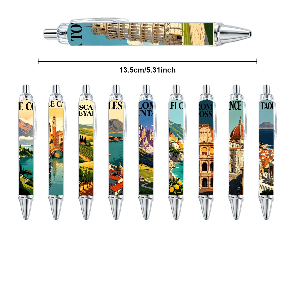 Italian Landmark Art Pens - 10-Pack