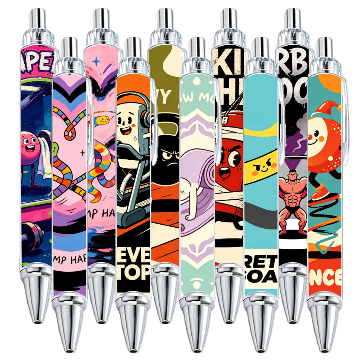 10-Pack Graffiti Art Neutral Pens