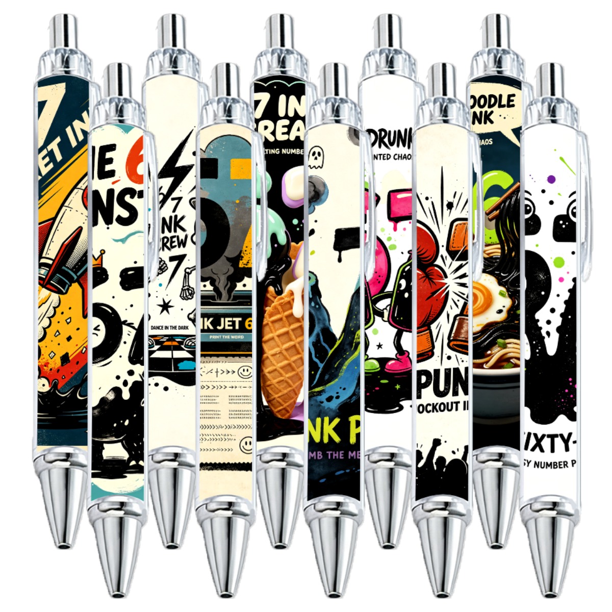 10-Pack Abstract Art Gel Pens