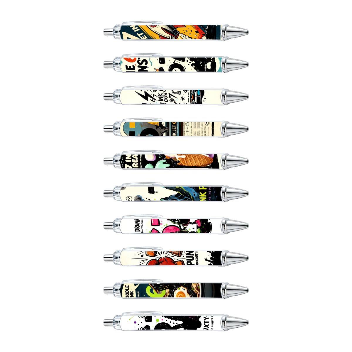 10-Pack Abstract Art Gel Pens