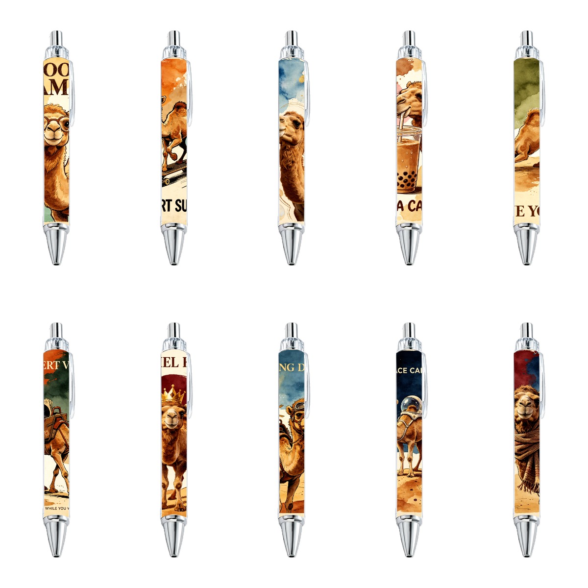 Camel Desert Gel Pens - 10-Pack