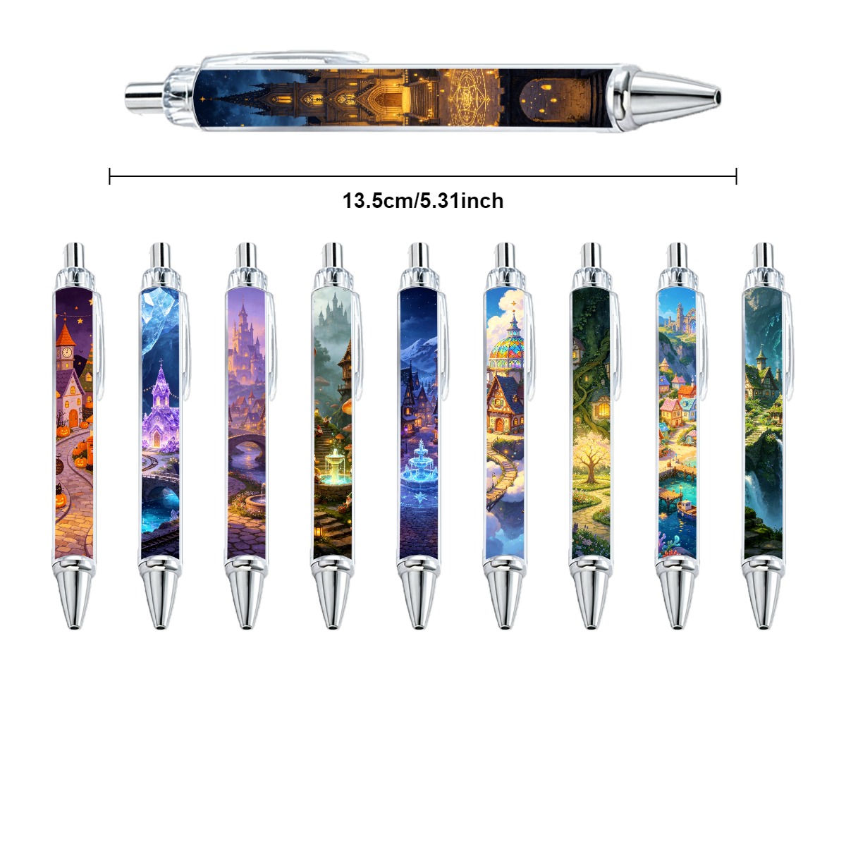 Enchanted Fairyland Town Pens - 10-Piece Set