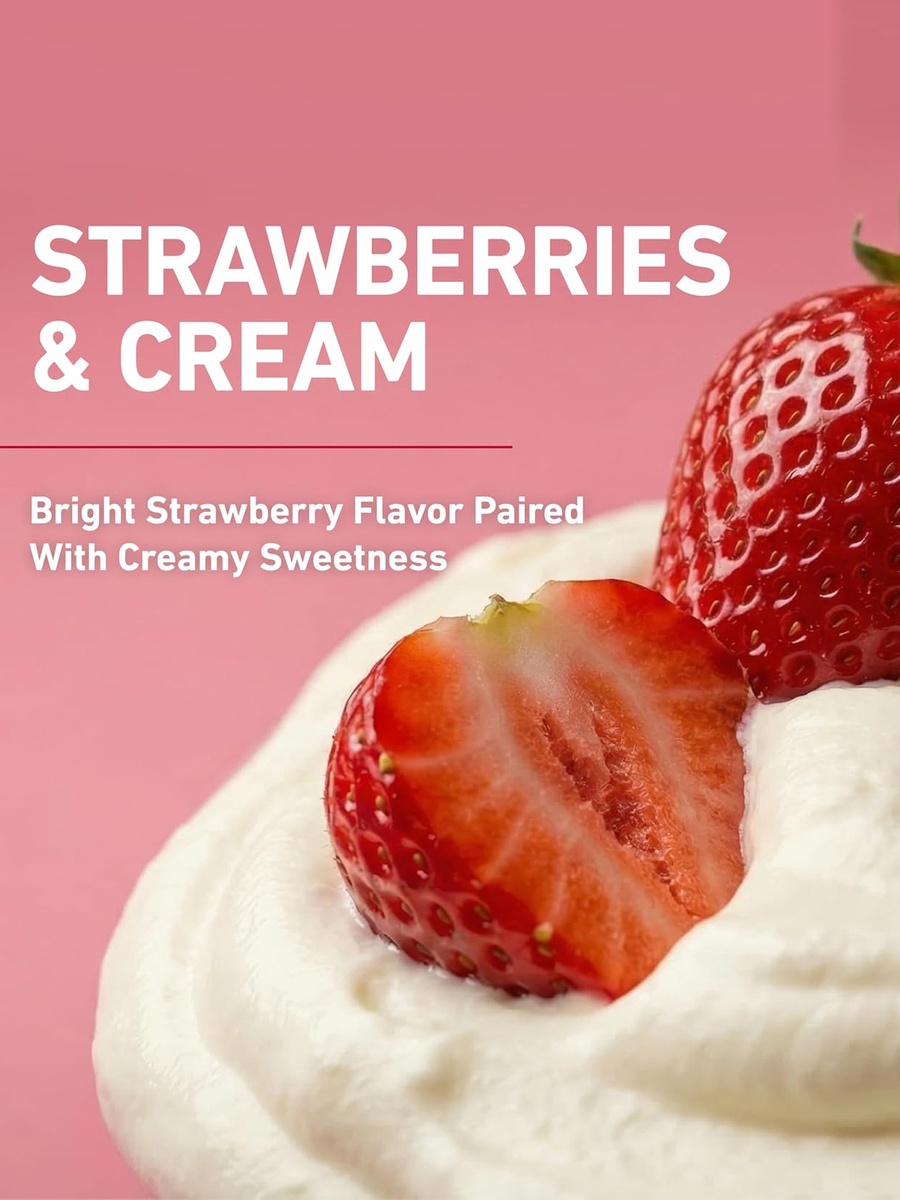 Zero Carb Whey Isolate Protein Powder | Strawberries & Cream, 1 Pound | Gluten Free | 15 Servings