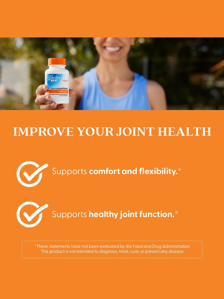 Glucosamine Sulfate, 750 mg | Joint Health | Glucosamine | 180 Capsules
