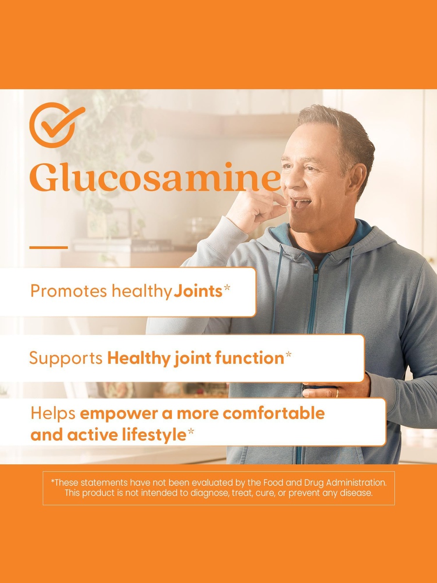 Glucosamine Sulfate, 750 mg | Joint Health | Glucosamine | 180 Capsules