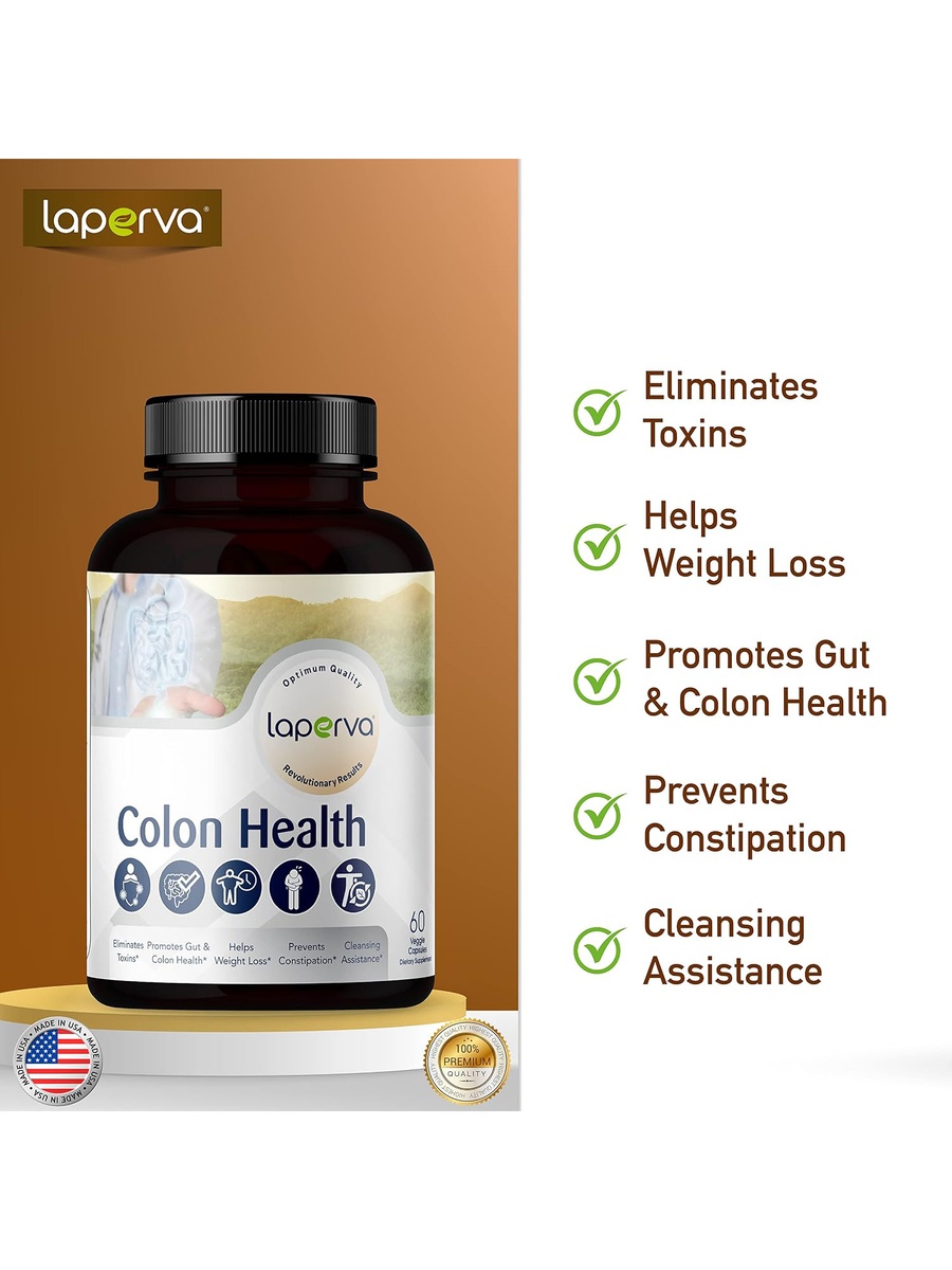 Colon Health | Gut and Colon Health, Cleansing Assistance | 60 Veggie Capsules