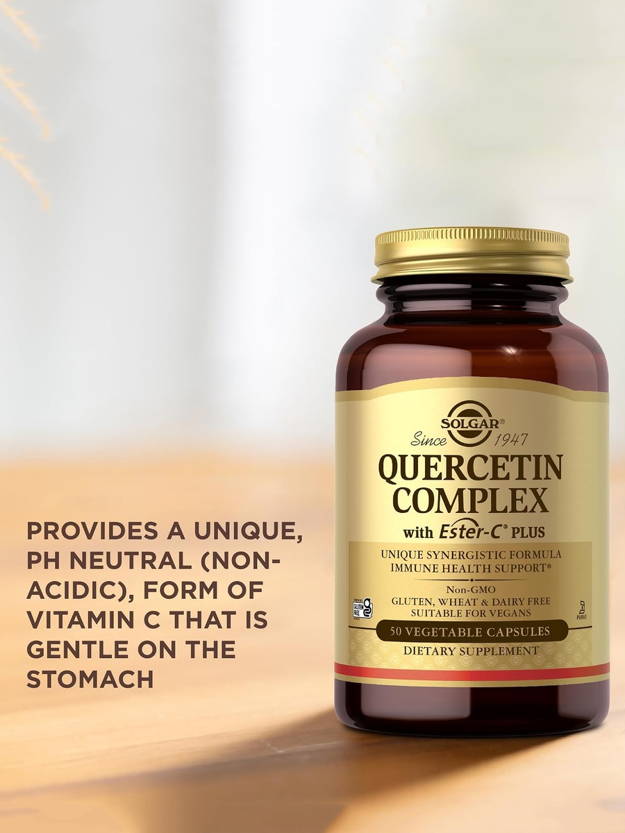 Quercetin Complex Vegetable Capsules | Natural Seasonal Support | 50 Capsules