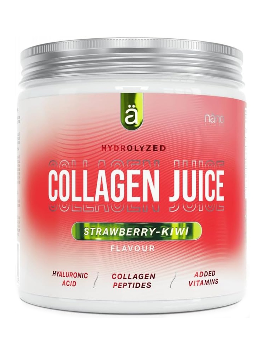 Collagen Juice Powder | Strawberry Kiwi Flavour, 300 g | Collagen Protein & Beauty Support | 20 Servings