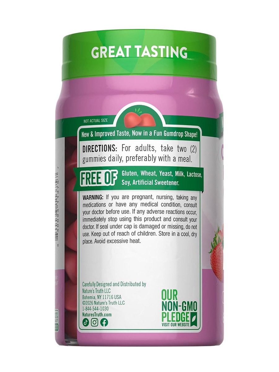 Beauty Collagen Gummies | Strawberry | Beauty Support | Collagen | 60 Count