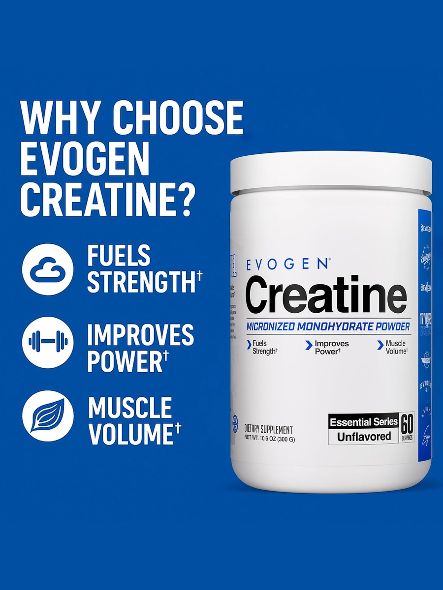 Creatine Monohydrate Powder | Unflavoured, 300 gms | Supports Strength, Power & Workout Performance | 60 Servings