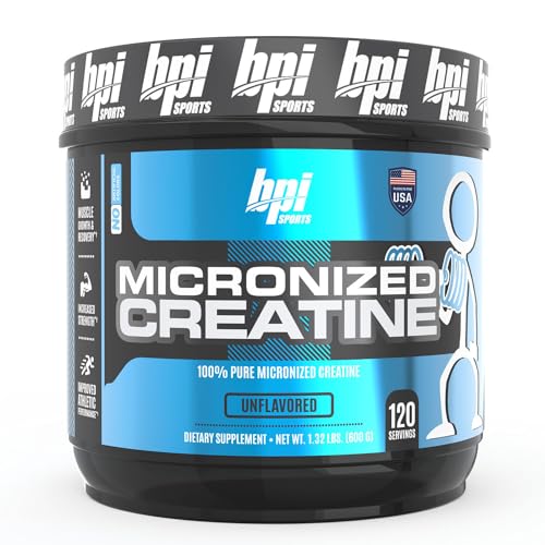 Micronized Creatine | Unflavored, 600 g | Muscle Growth and Strength | 5g Creatine Monohydrate | 120 Servings