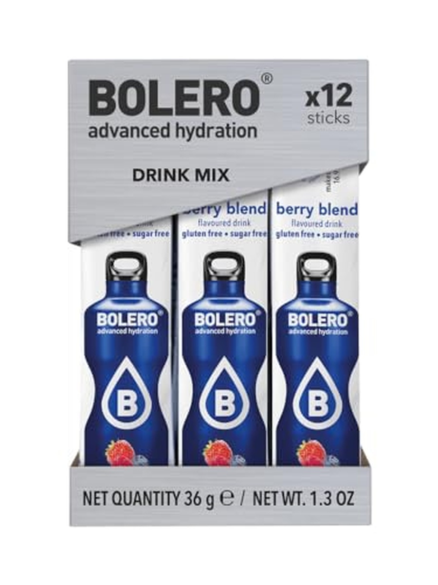 Advanced Hydration Drink Mix | Berry Blend Flavour | Sugar-Free & Gluten-Free | Vegan Instant Beverage Powder | 12 Sticks | Makes up to 6 Litres