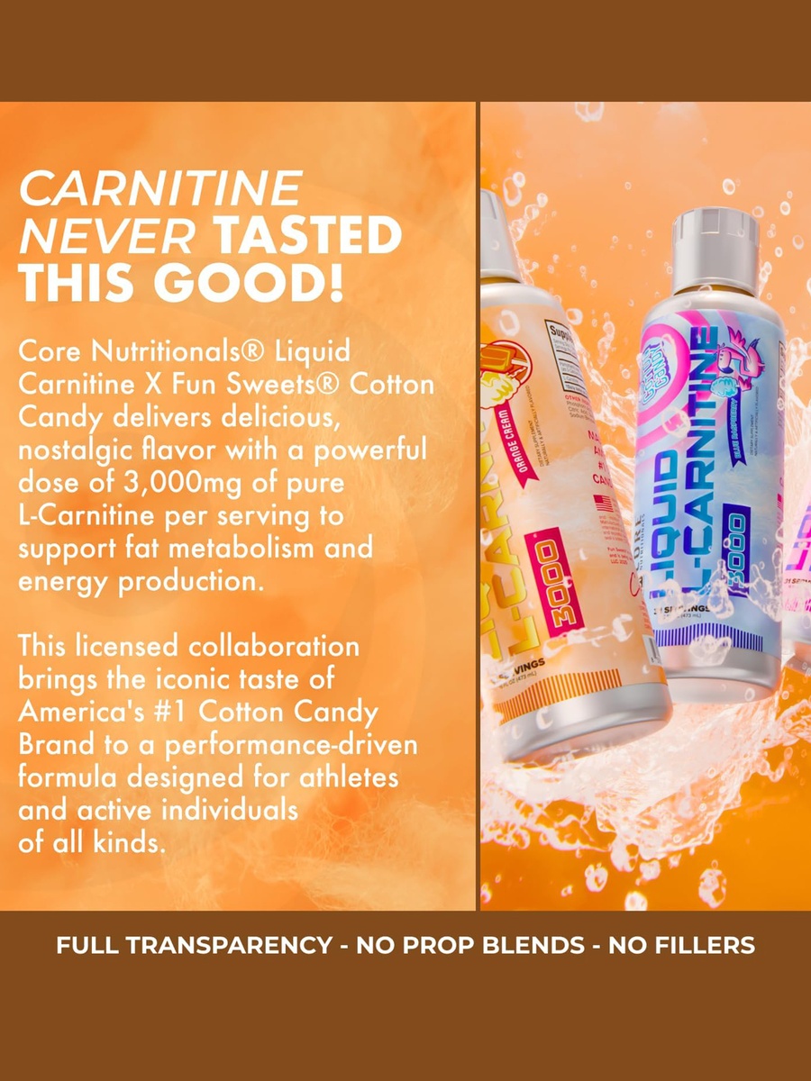 Liquid L-Carnitine 3000 Pre-Workout | Orange Cream, 473 ml | 31 Servings