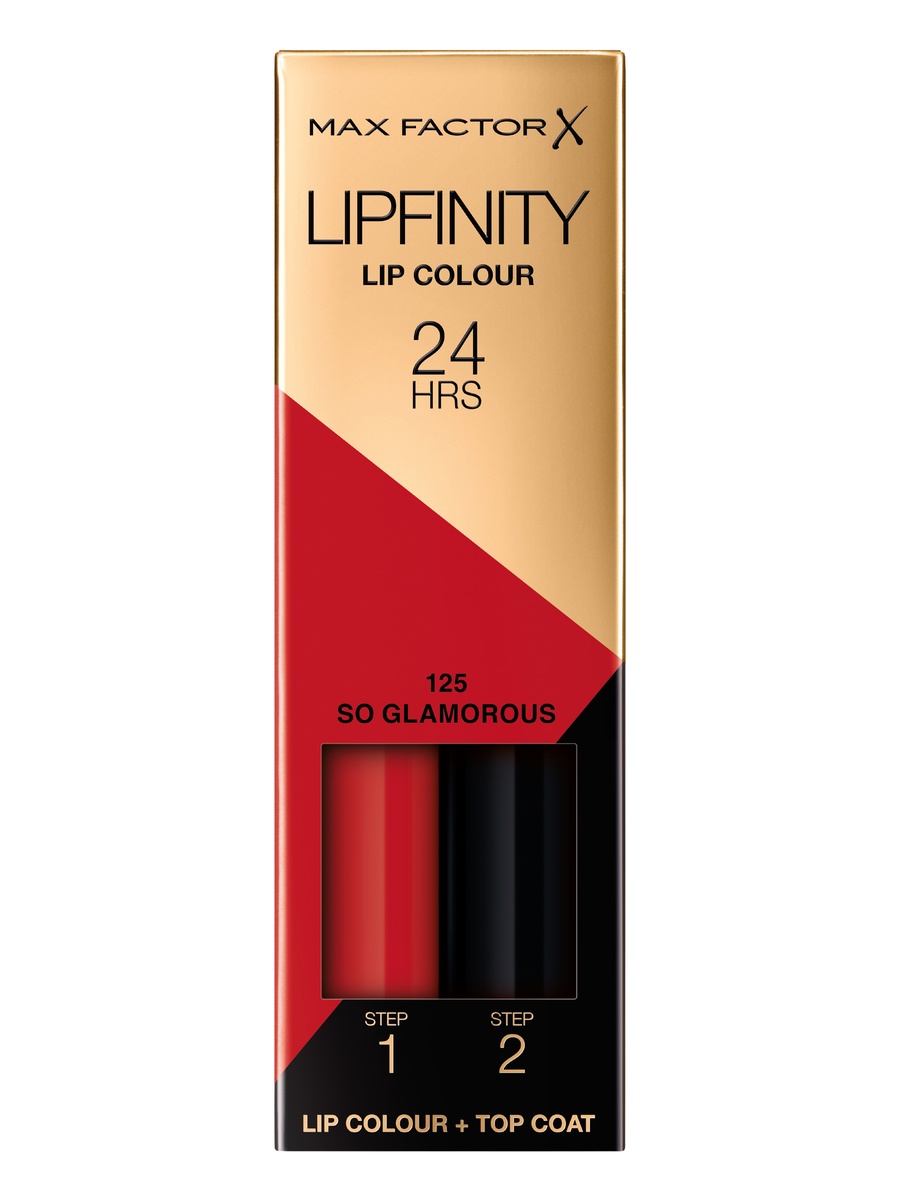 Lipfinity 2-Step Long Lasting Lipstick - 125 So Glamorous, 2.3 Ml + 1.9 G